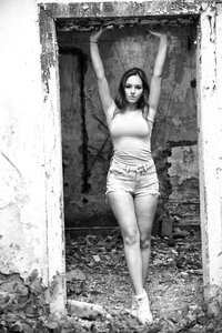 Woman abandoned buiding