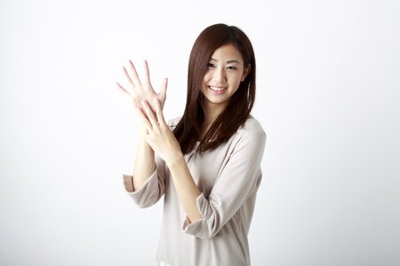 Woman girl eight
