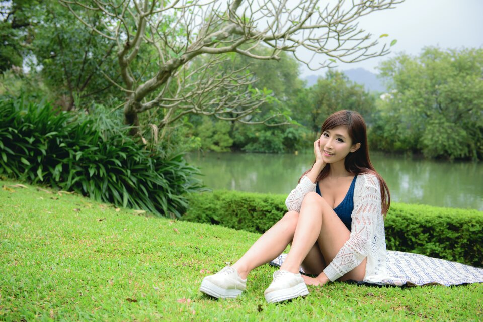Woman girl portrait