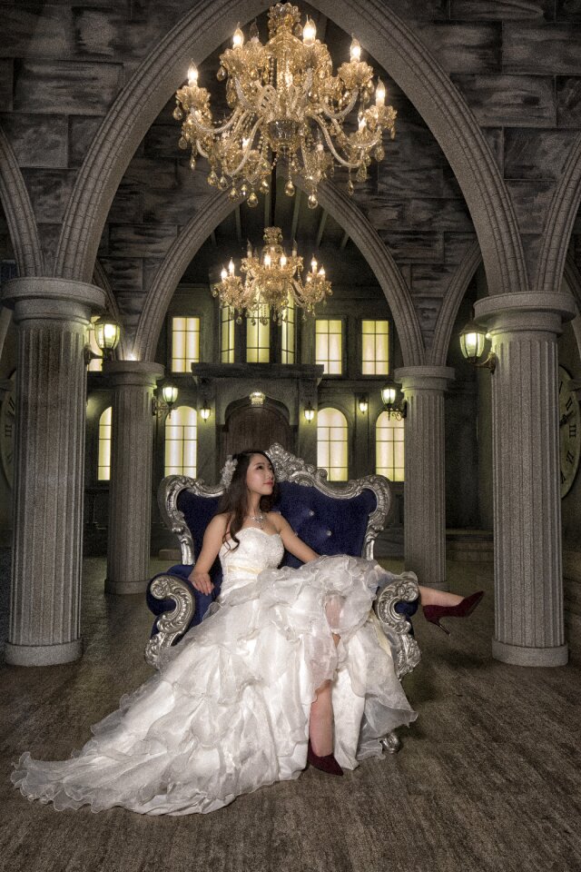 Woman wedding dress