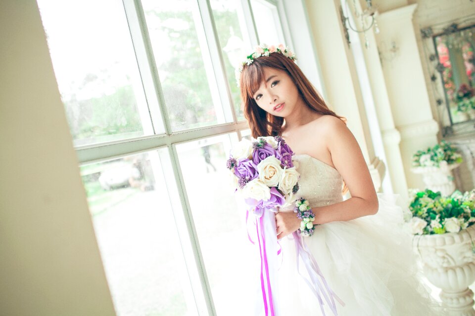 Wedding bride girl woman photo