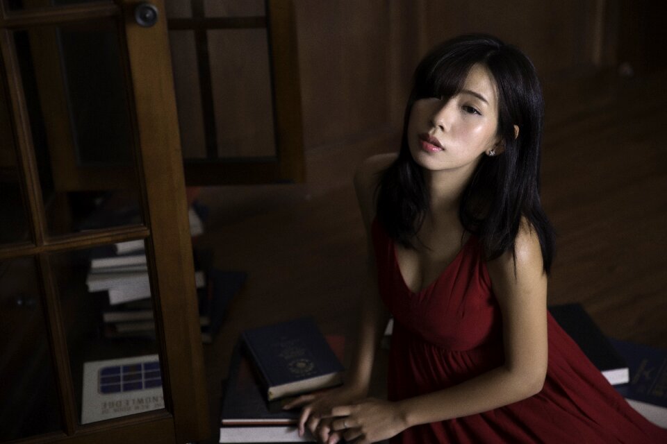 Woman girl portrait