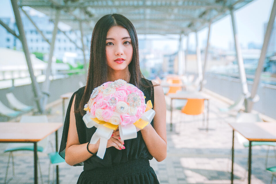 Woman girl portrait