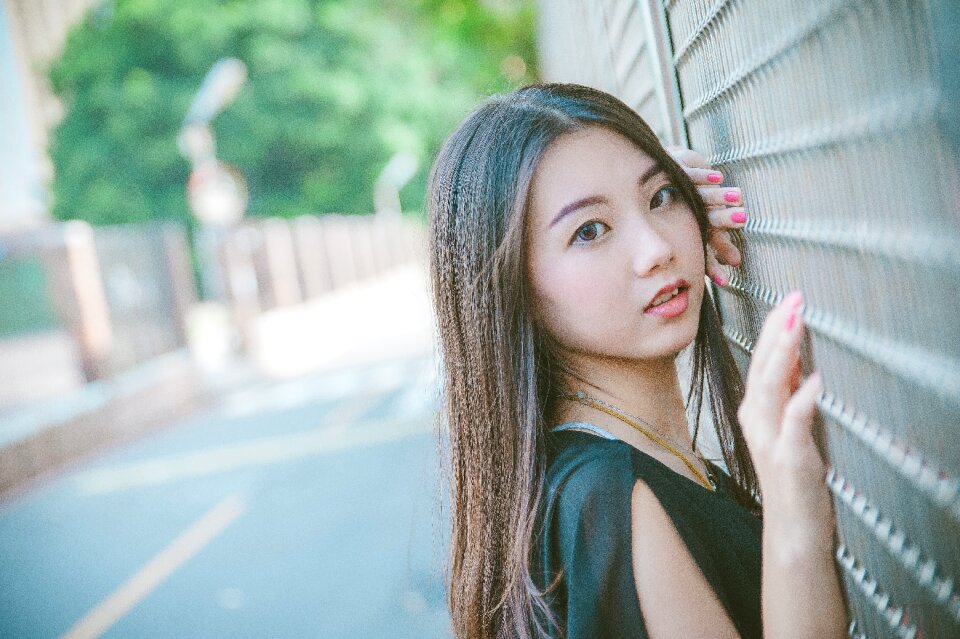Woman girl portrait