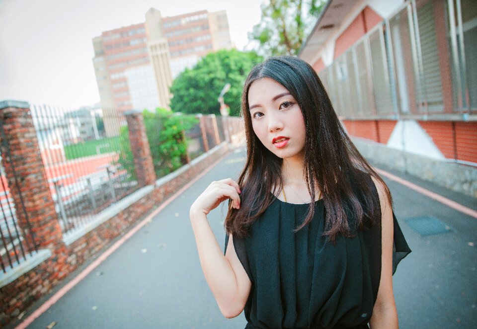Woman girl portrait