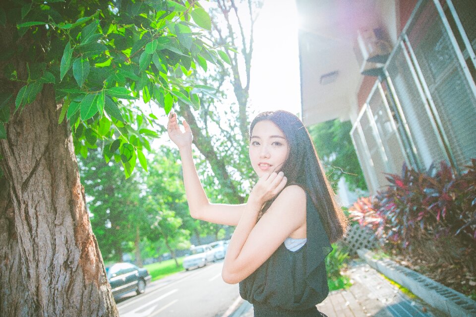 Woman girl portrait