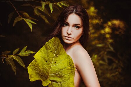 Woman girl portrait