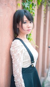 Woman girl portrait