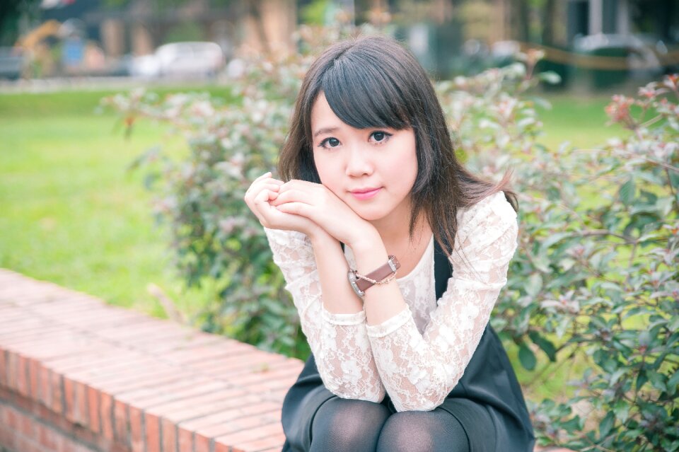 Woman girl portrait