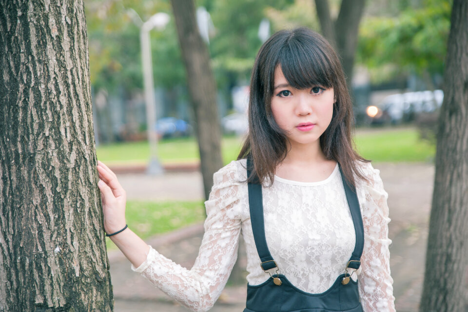 Woman girl portrait