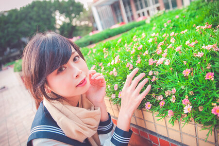 Female high school student