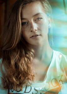 Woman girl portrait