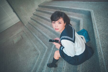 Female high school student