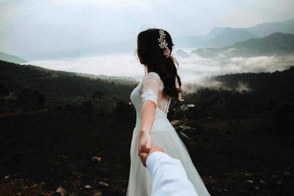 Bride wedding dress