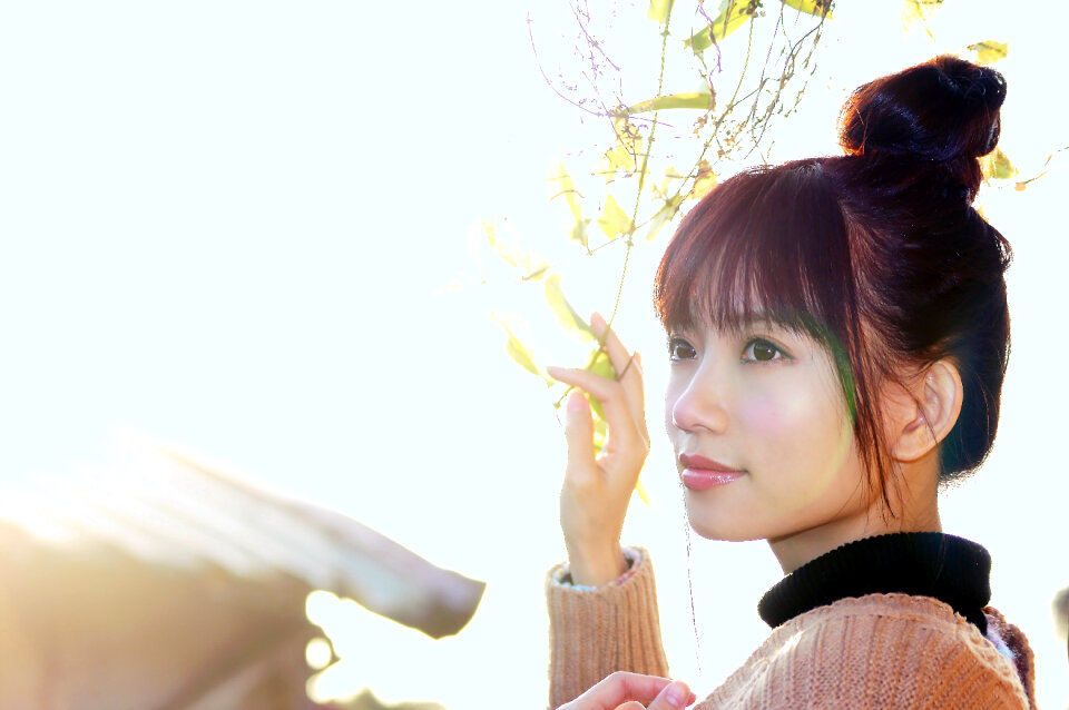 Woman girl portrait