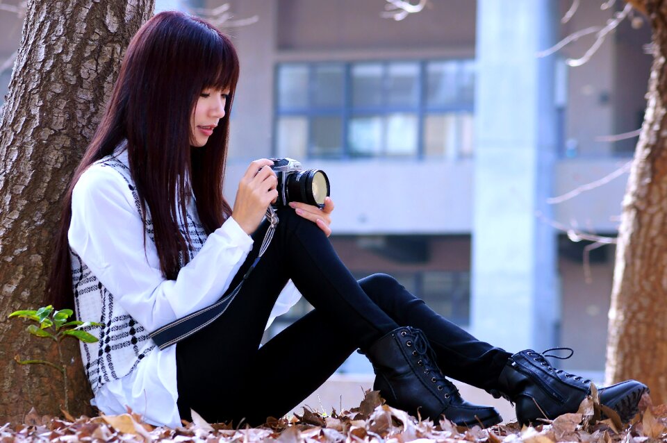 Woman girl portrait