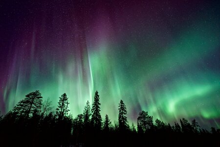 Aurora northern light photo