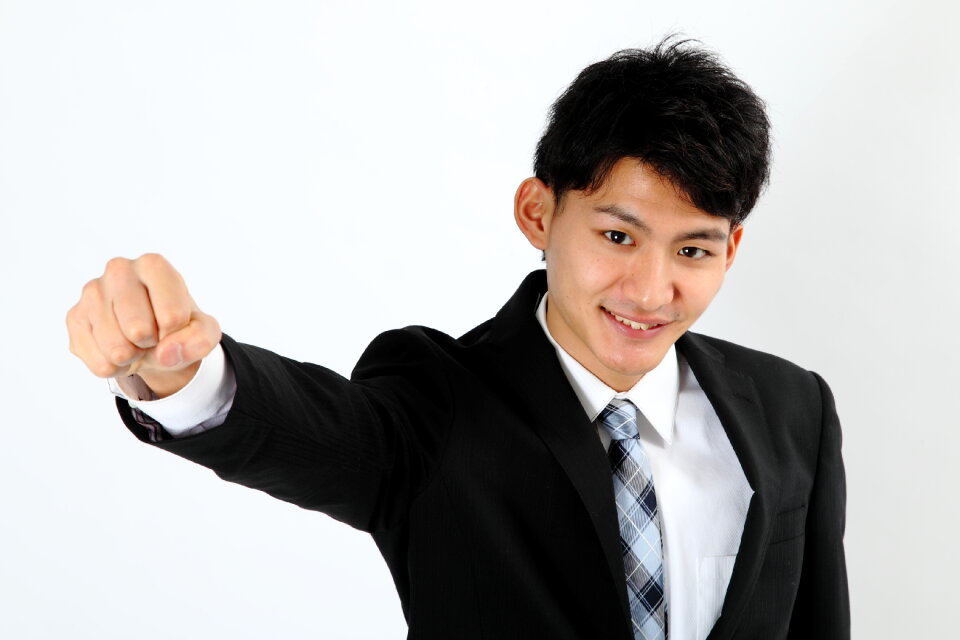 Business man fist bump