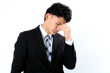 Business man tired