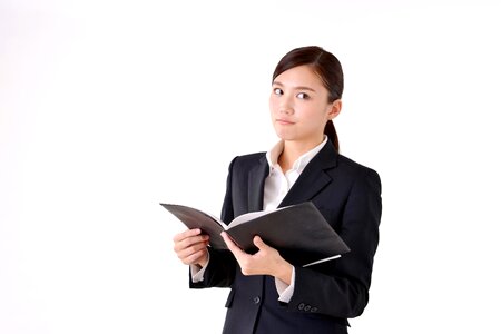 Business woman thinking