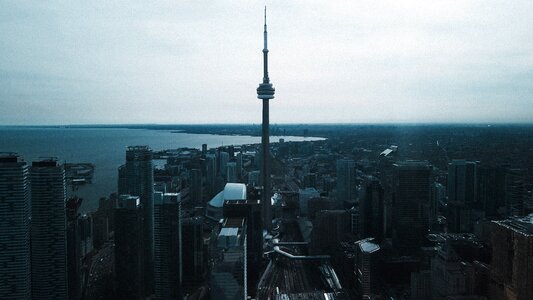 Cn tower cityscape tront