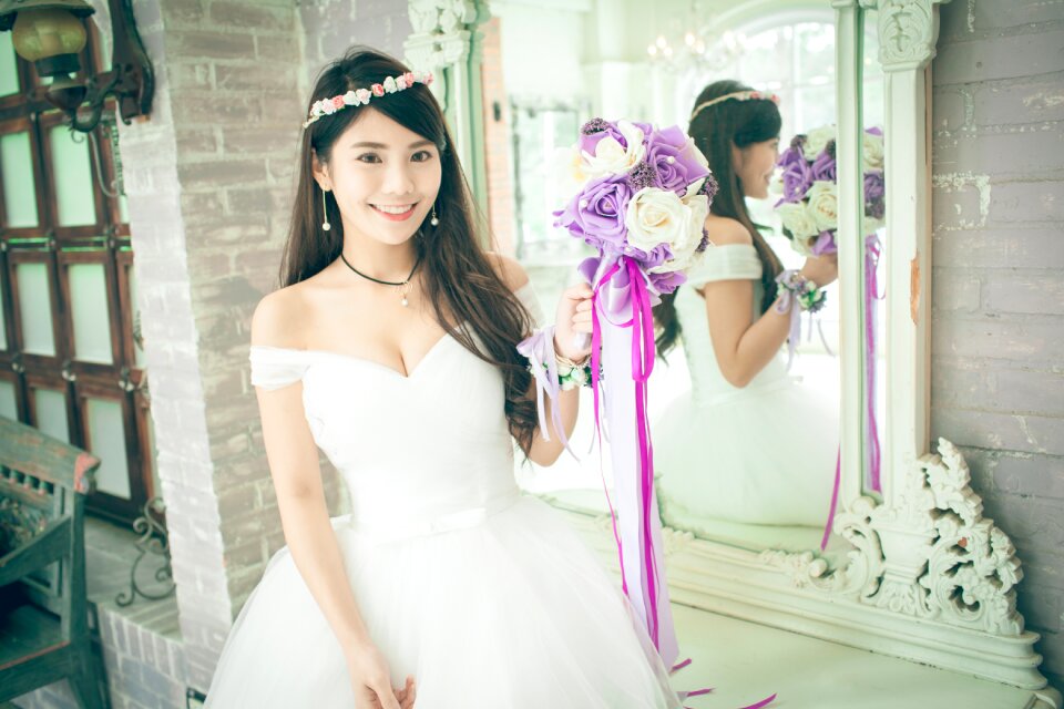 Wedding bride girl woman