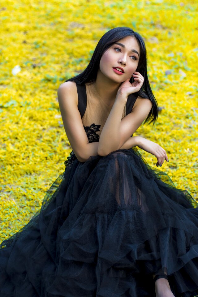 Woman girl dress