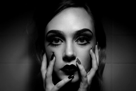 Woman girl face