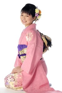 Woman girl kimono photo