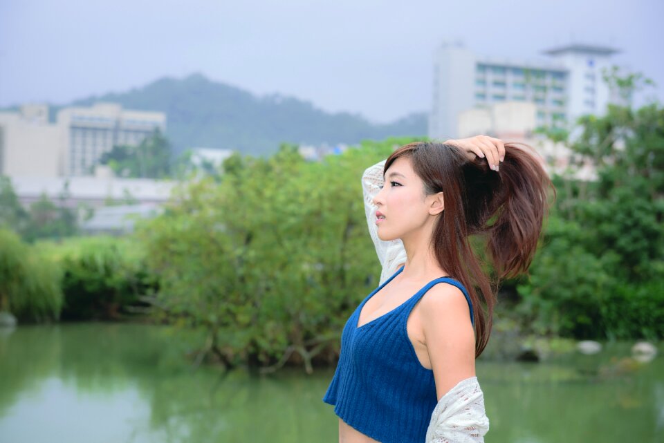 Woman girl portrait