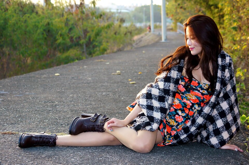 Woman girl portrait