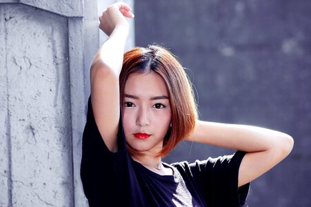 Woman girl portrait