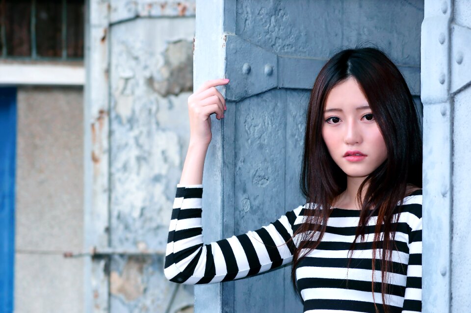 Woman girl portrait