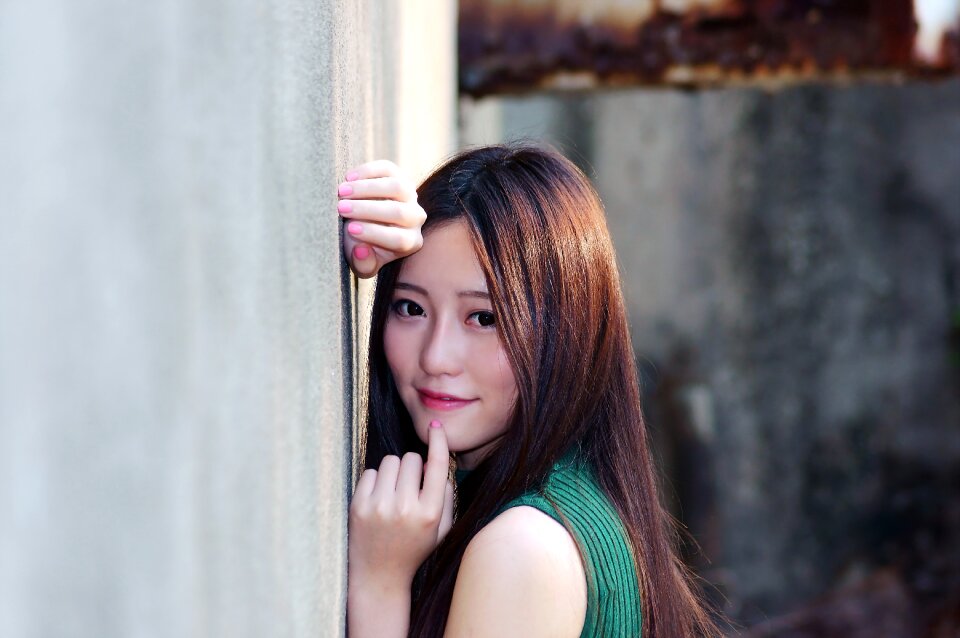 Woman girl portrait