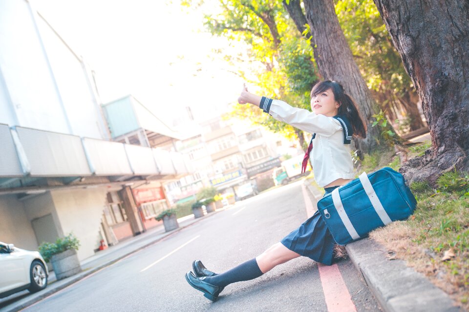 Female high school student