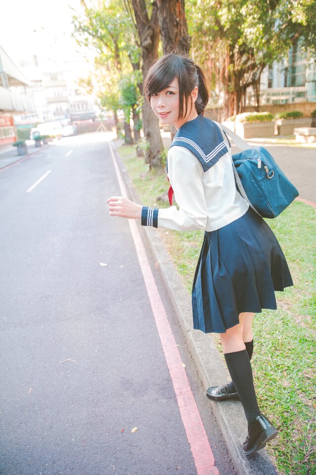 Female high school student