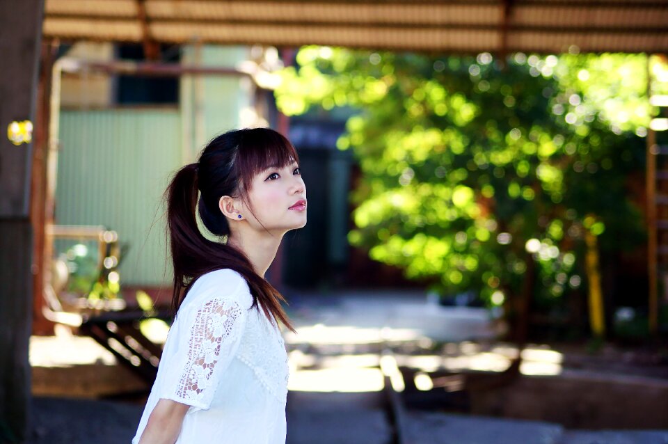Woman girl portrait