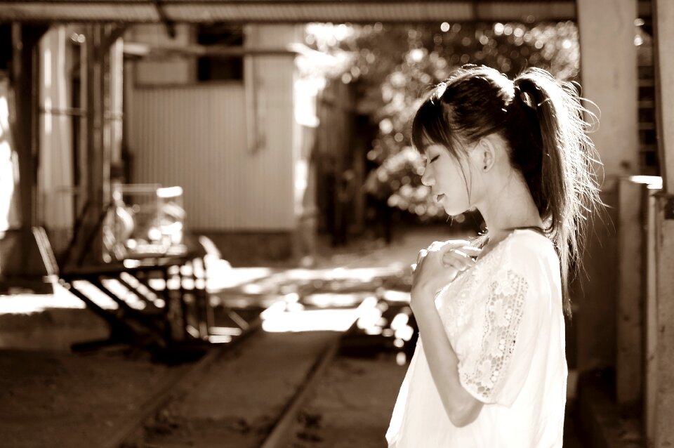 Woman girl portrait
