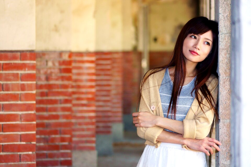 Woman girl portrait