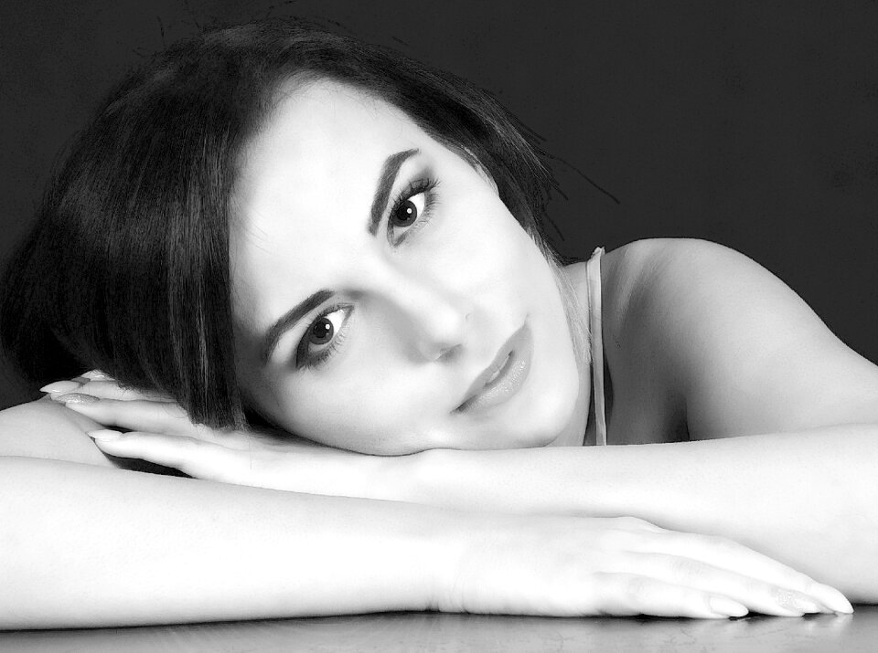 Woman girl portrait
