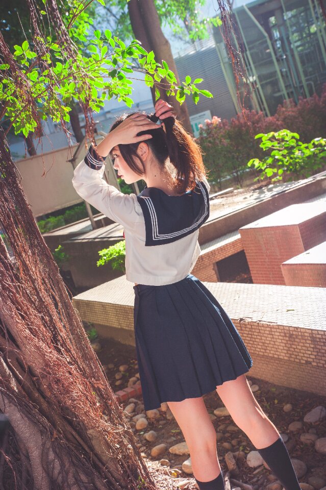 Female high school student
