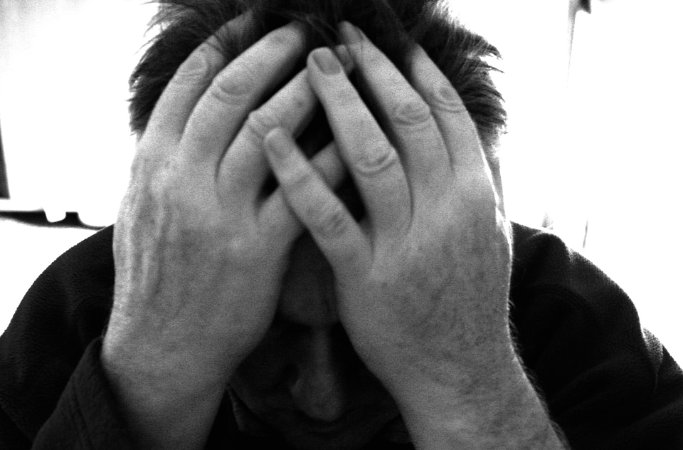 Exhausted depression darkness