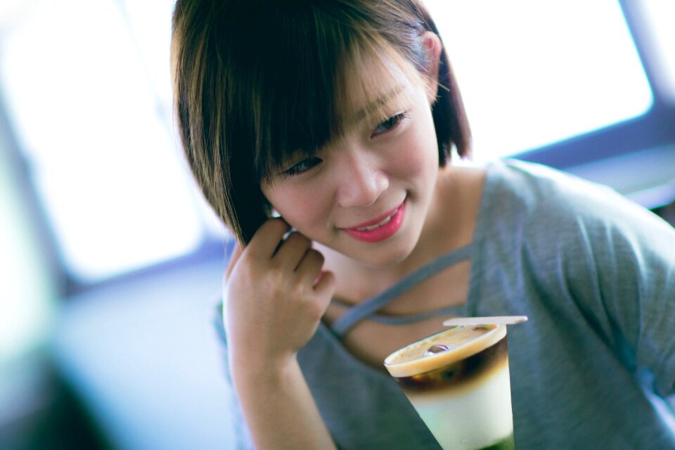 Woman girl portrait