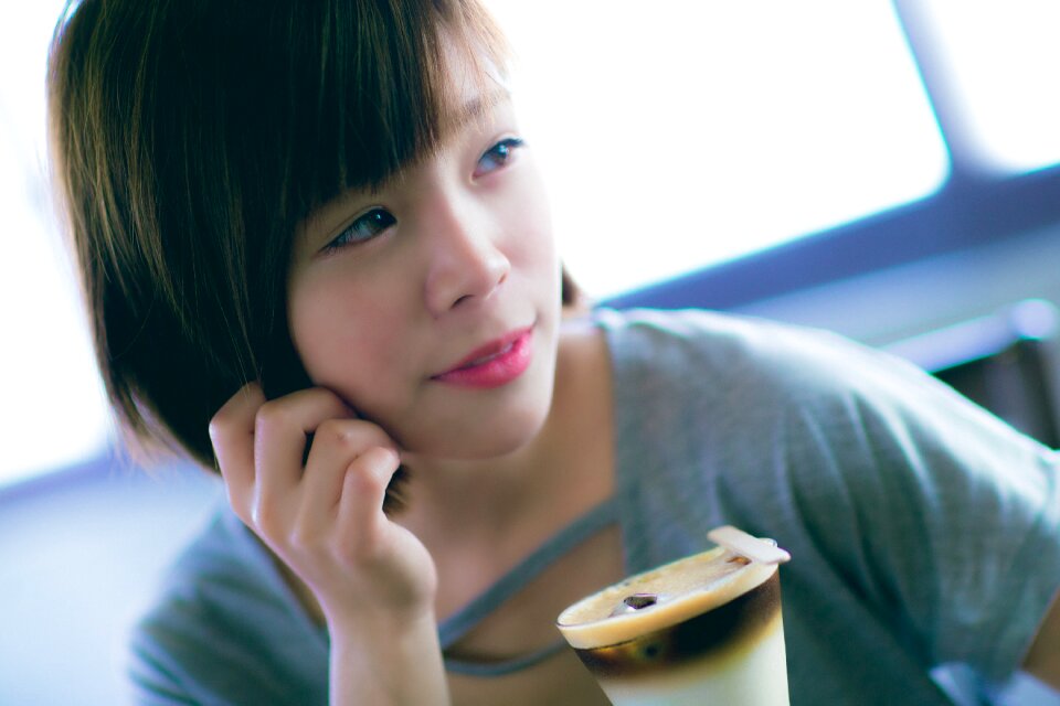 Woman girl portrait