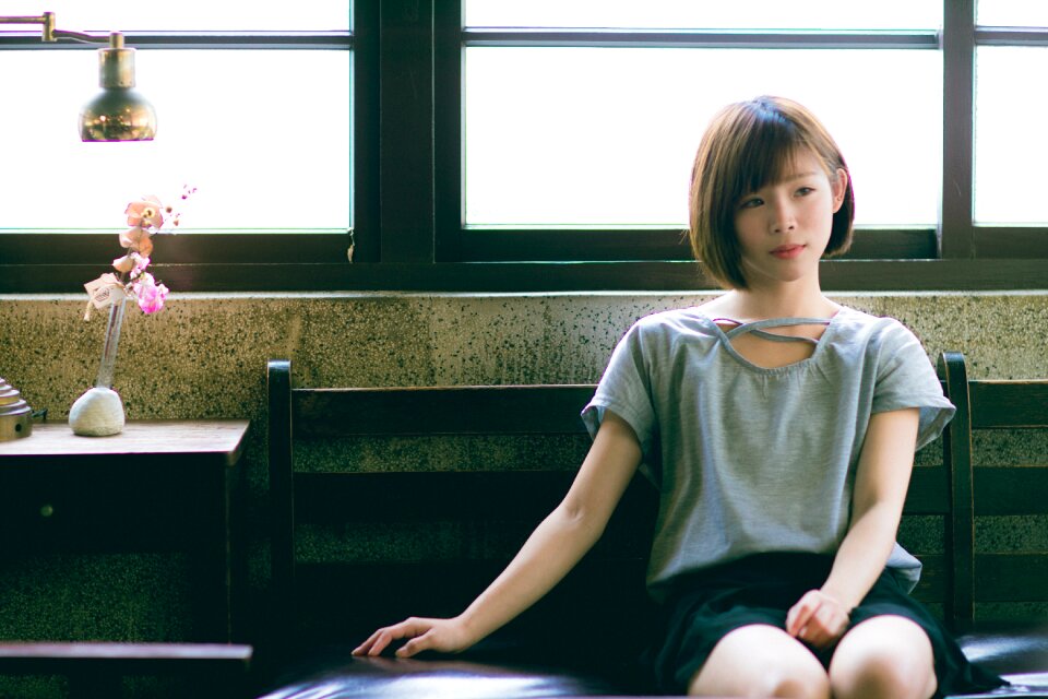 Woman girl portrait