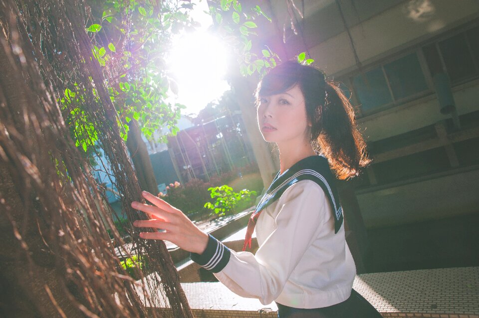 Female high school student