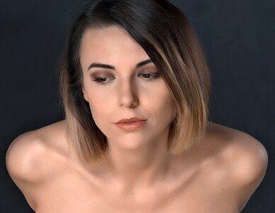 Woman girl portrait