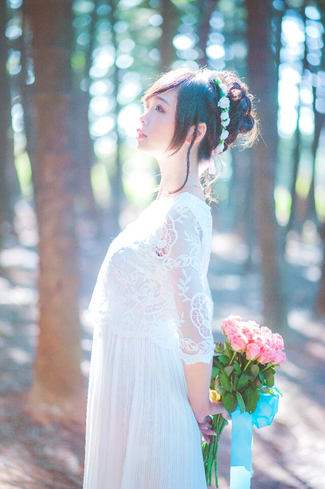 Bride wedding dress