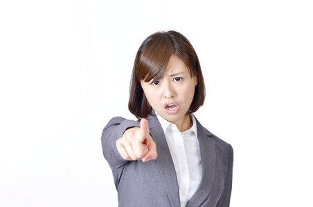 Business woman angry photo