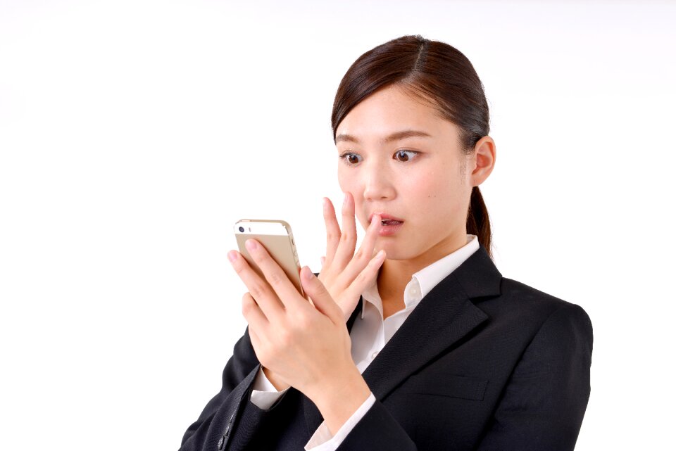 Business woman smartphone